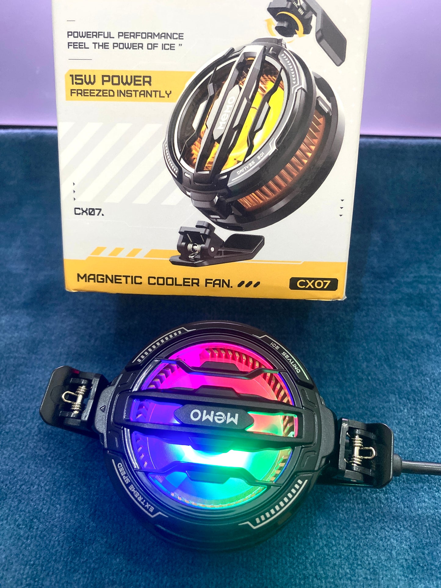 MEMO CX-07 Mobile Phone Cooling Fan | USB Gaming Phone Cooler | TechOrbit